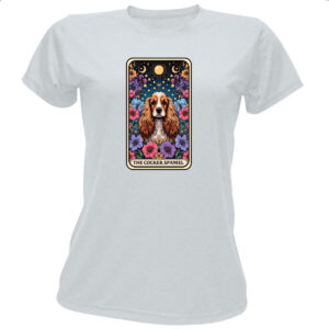 Camiseta Baby Look Taro cachorro Cocker Spaniel