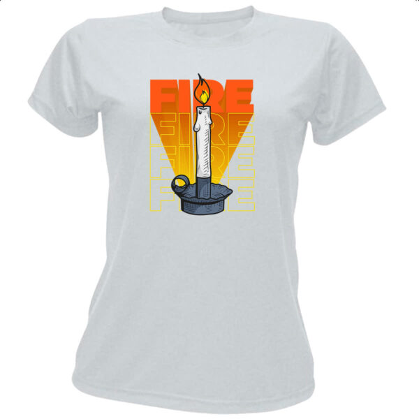 Camiseta Baby Look Vela Fire