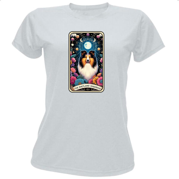 Camiseta Baby Look Taro cachorro Collie