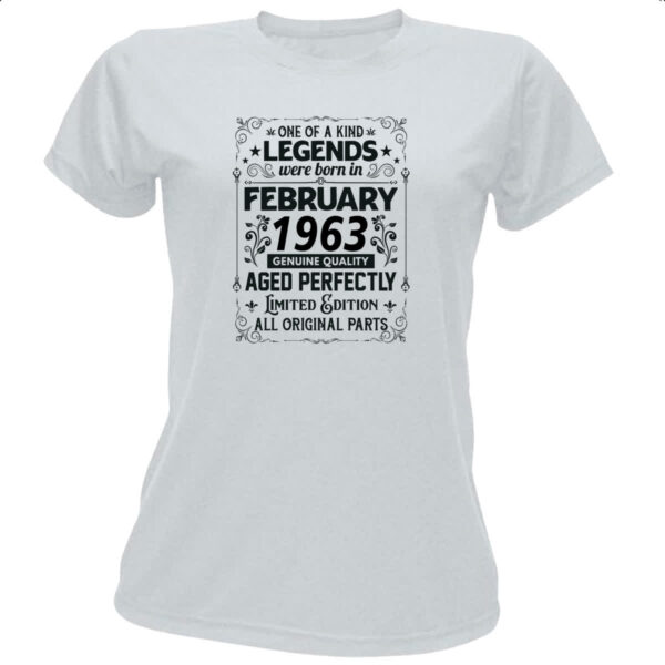 Camiseta Baby Look Legends Were Born FEV-1963