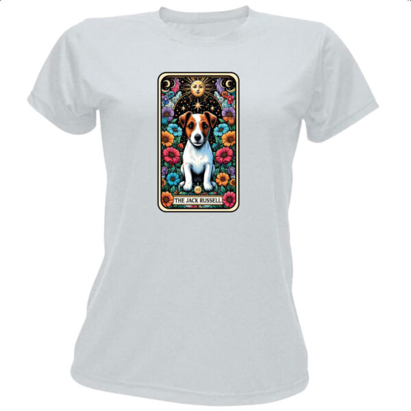 Camiseta Baby Look Taro cachorro Jack Russell Terrier
