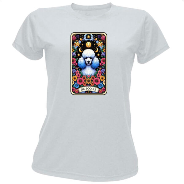 Camiseta Baby Look Taro cachorro Poodle