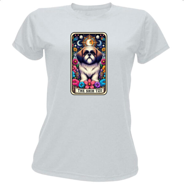 Camiseta Baby Look Taro cachorro Shih Tzu