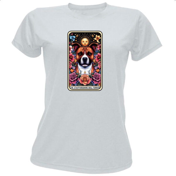 Camiseta Baby Look Taro cachorro staffbull