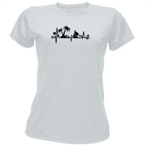 Camiseta Baby Look Surf Batimento Cardiaco
