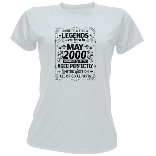 Camiseta Baby Look Legends Were Born MAI-2000