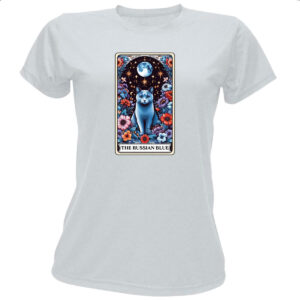 Camiseta Baby Look Taro gato Azul russo