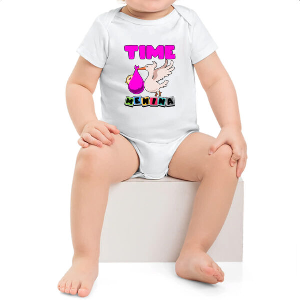 Body infantil Cegonha Time Menina - Imagem 2