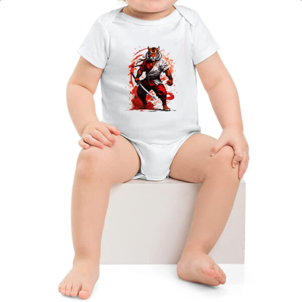 Body infantil Tigre samurai splash arte - Imagem 2