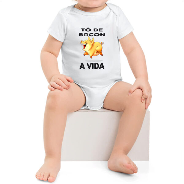 Body infantil To de bacon a vida - Imagem 2