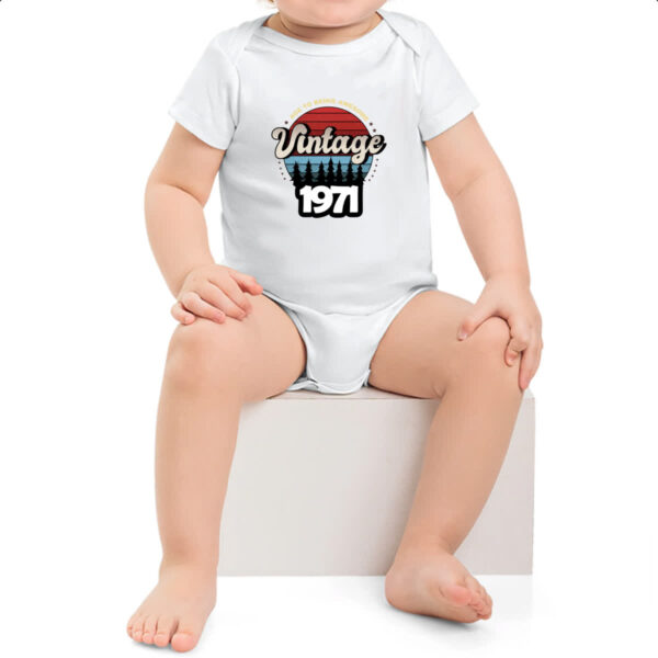 Body infantil Vintage being awesome 1971 - Imagem 2