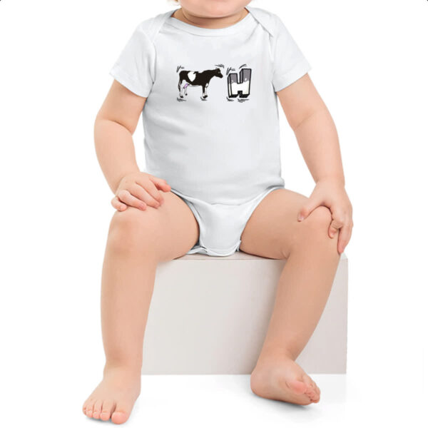 Body infantil Vaca H - Imagem 2