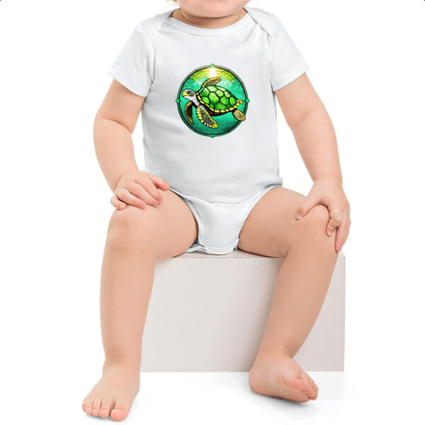 Body infantil Vitral tartaruga - Imagem 2