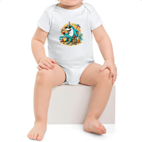 Body infantil Tubarao de ferias - Imagem 2