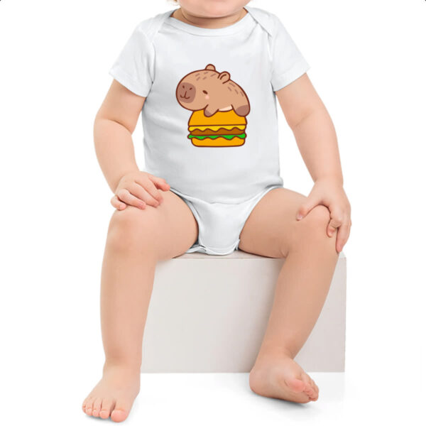 Body infantil Capivara Hamburguer - Imagem 2