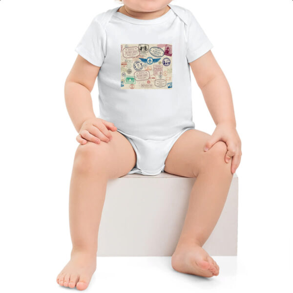 Body infantil Viagem passaport stamp - Imagem 2