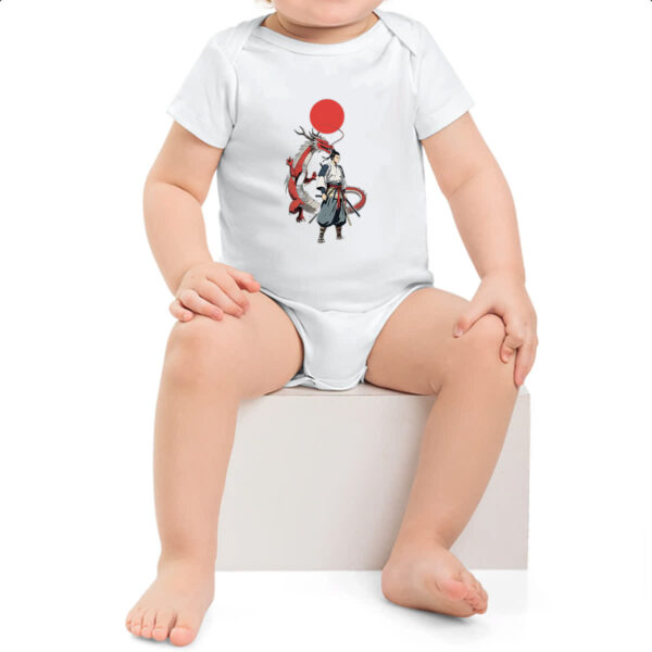Body infantil Samurai Dragao sol nascente - Imagem 2