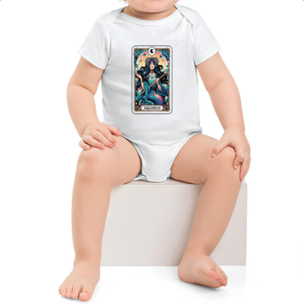 Body infantil Signo Carta Taro Aquario - Imagem 2