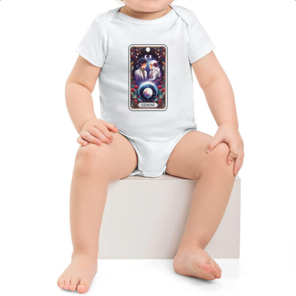 Body infantil Signo Carta Taro Gemeos - Imagem 2