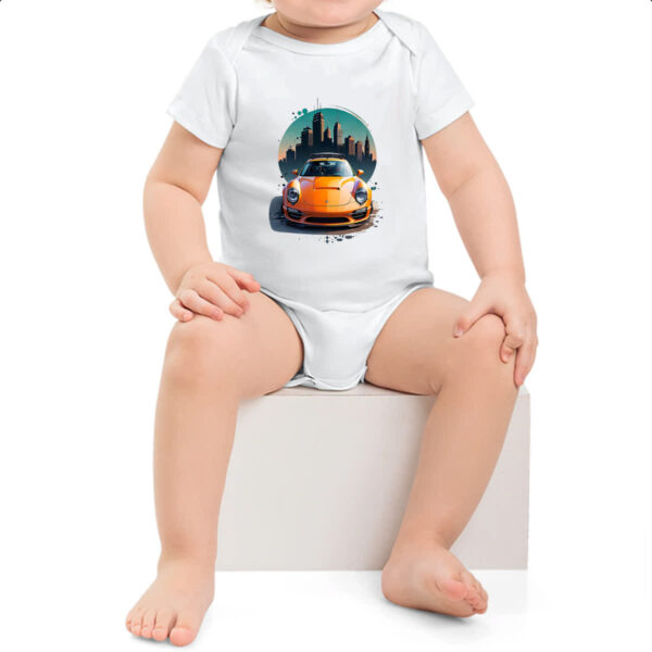 Body infantil Porche sunset city - Imagem 2