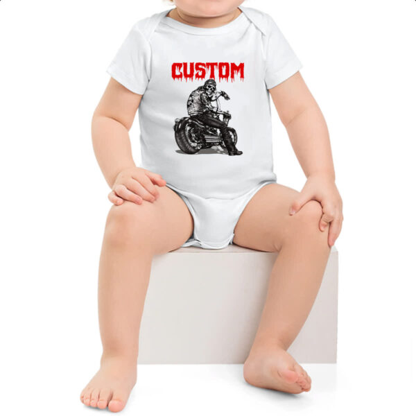 Body infantil Moto Skull Custom - Imagem 2