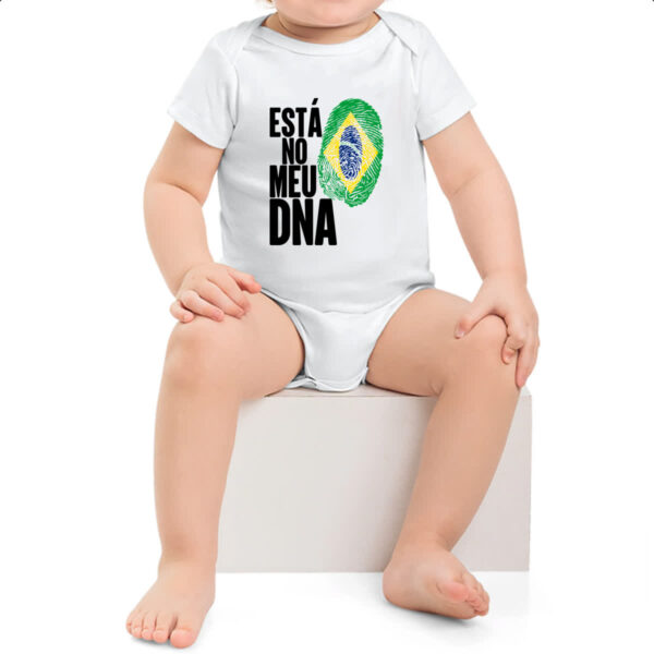Body infantil Esta no meu DNA Brasil - Imagem 2