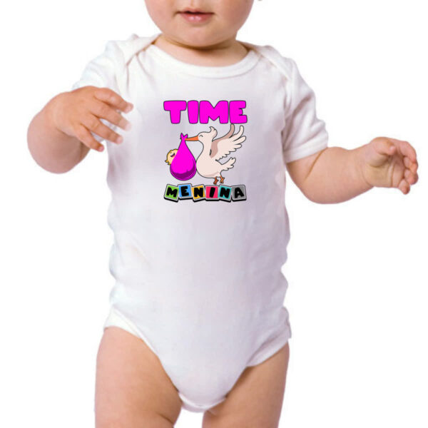 Body infantil Cegonha Time Menina - Imagem 3