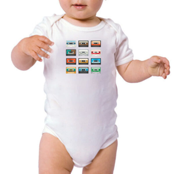 Body infantil Tapes Fitas K7 Vintage - Imagem 3