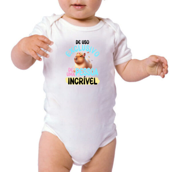 Body infantil Capivara uso exclusivo especial - Imagem 3
