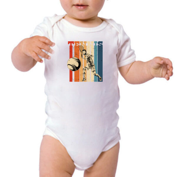 Body infantil Tennis retro vintage - Imagem 3