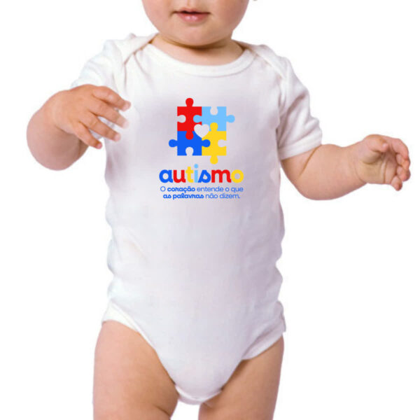 Body infantil Autismo coracao entende - Imagem 3