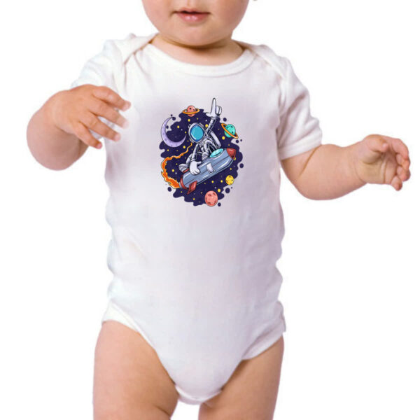 Body infantil Surfando na nave - Image 3