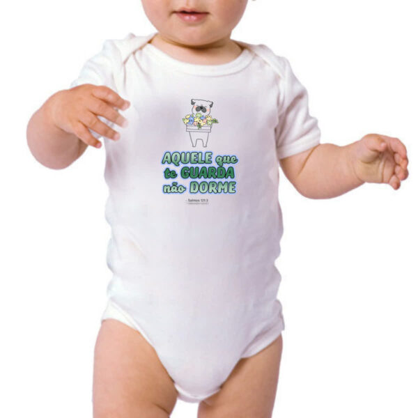 Body infantil Versiculo Fofinho aquele que te guarda - Imagem 3
