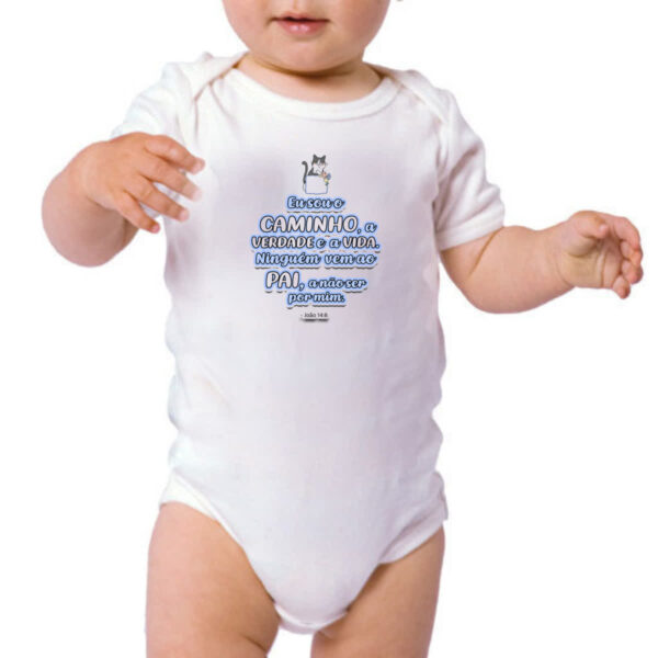 Body infantil Versiculo Fofinho eu sou o caminho - Imagem 3