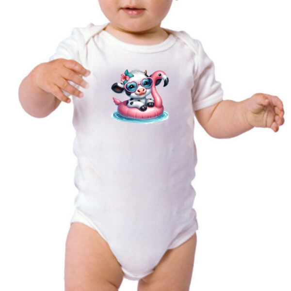Body infantil Vaca na boia - Imagem 3