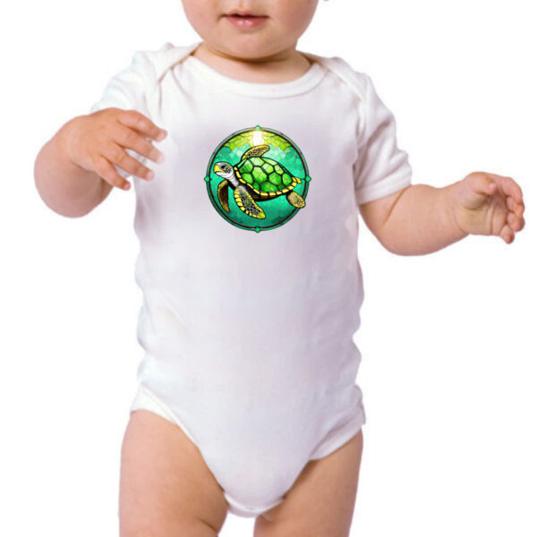 Body infantil Vitral tartaruga - Imagem 3
