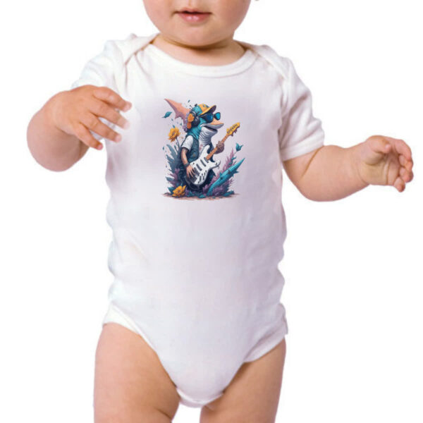 Body infantil Tubarao guitarrista - Imagem 3