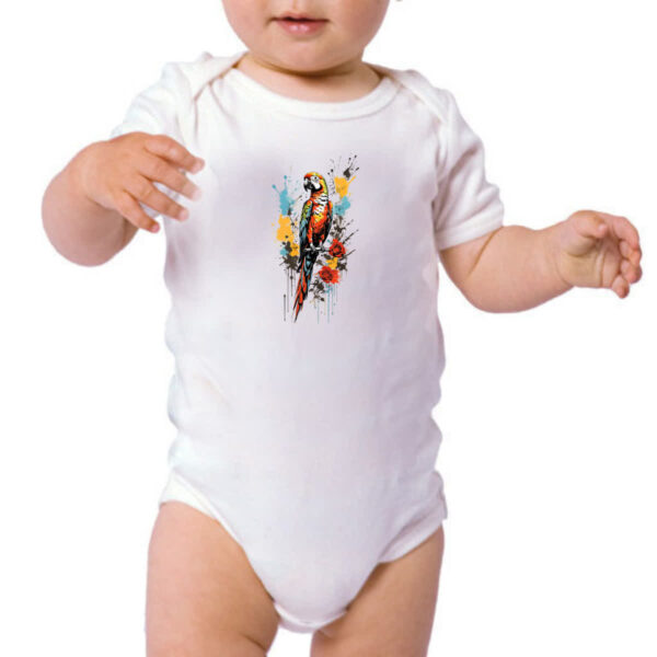 Body infantil Arara splash art - Imagem 3