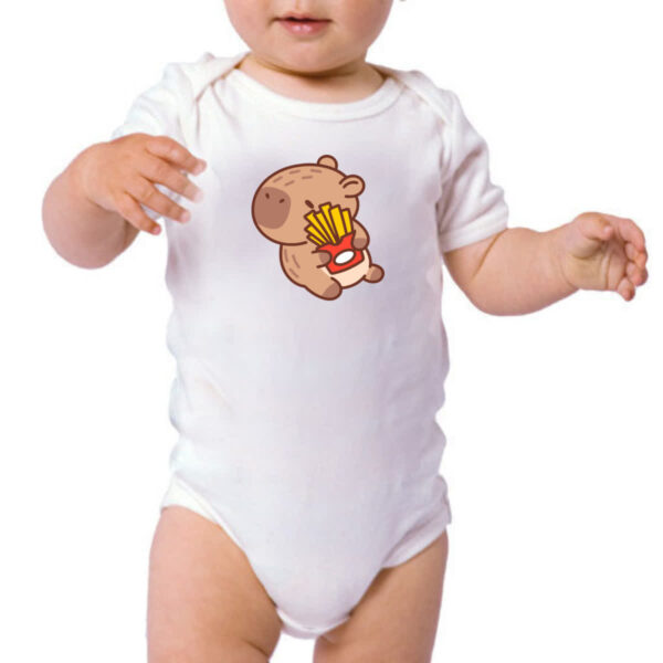 Body infantil Capivara Fritas - Imagem 3
