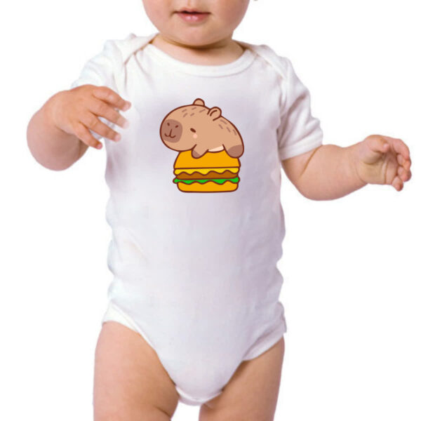 Body infantil Capivara Hamburguer - Imagem 3