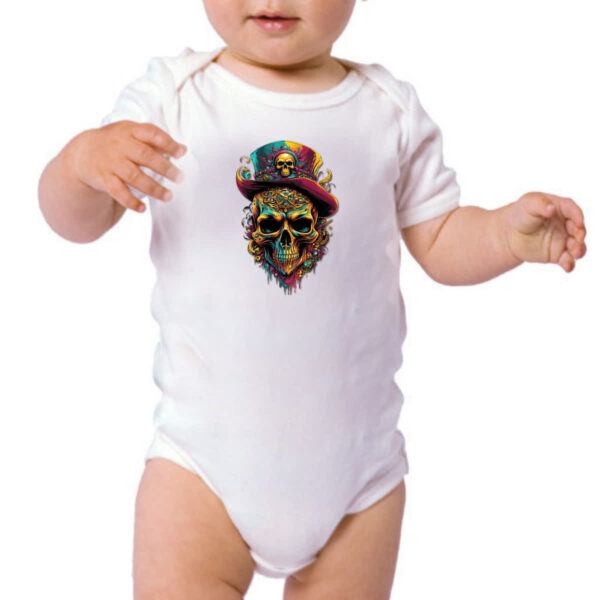 Body infantil Cranio pirata joias - Imagem 3