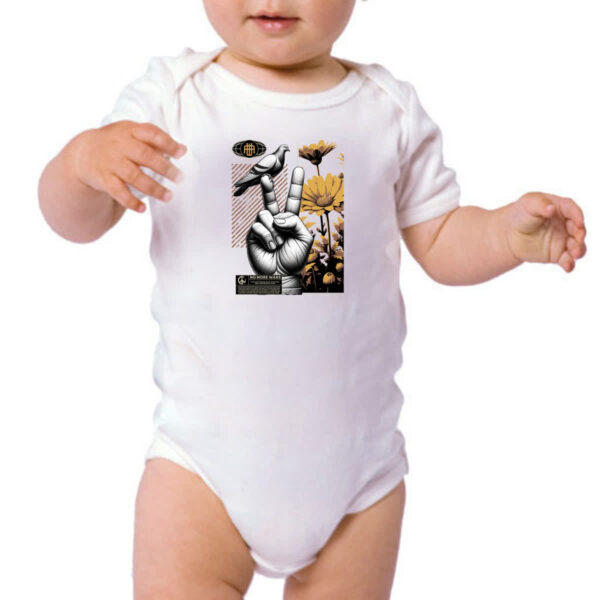 Body infantil No more wars peace and bird - Imagem 3