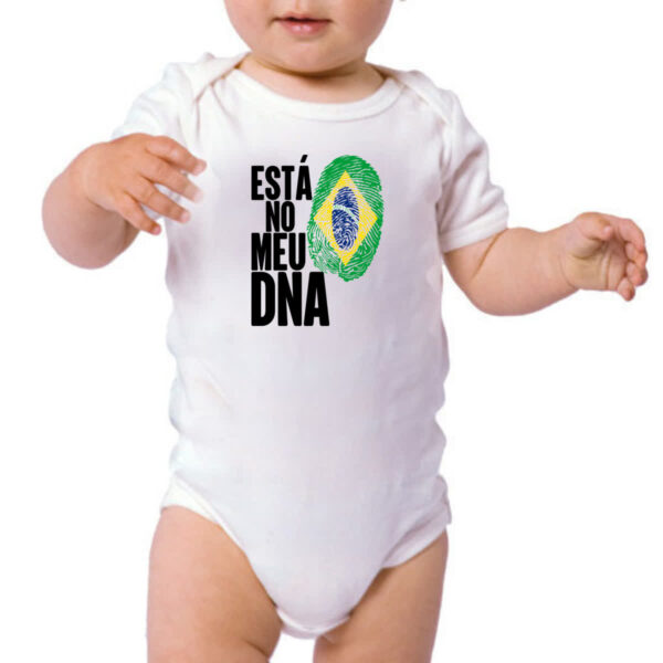 Body infantil Esta no meu DNA Brasil - Imagem 3