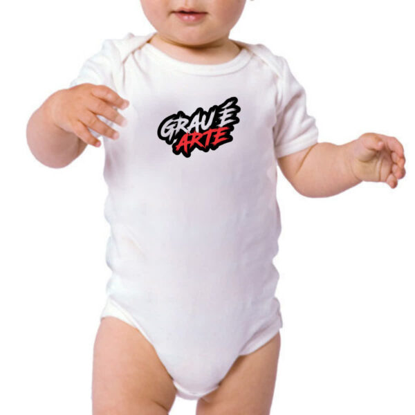 Body infantil Grau e arte - Imagem 3