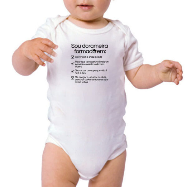 Body infantil Dorameira formada - Imagem 3