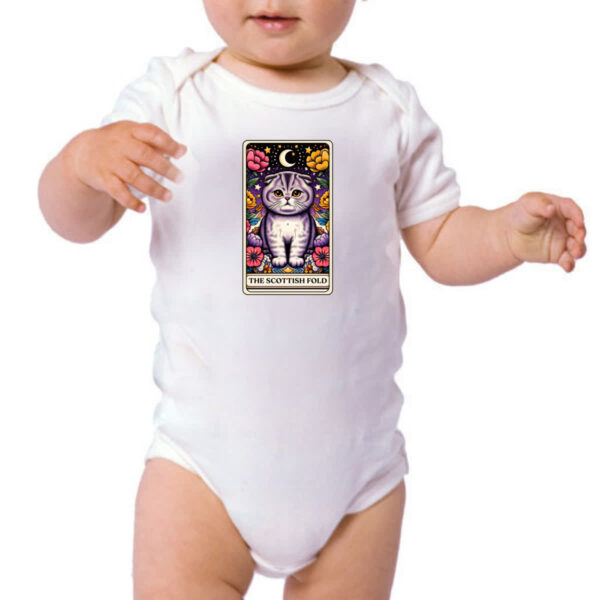 Body infantil Taro Gato Scottish Fold - Imagem 3