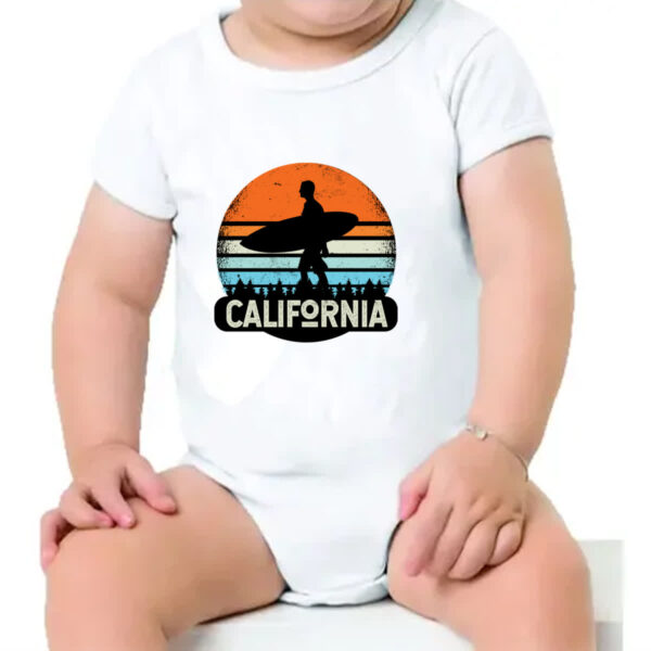 Body infantil Surf California Sunset - Imagem 4