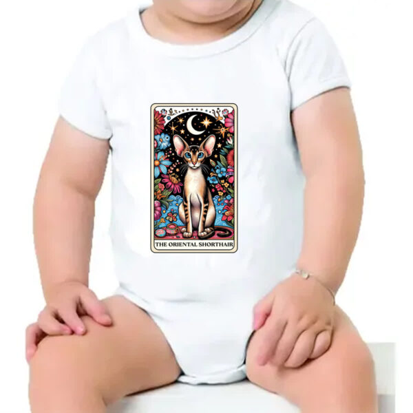Body infantil Taro gato Oriental Shorthair - Imagem 4