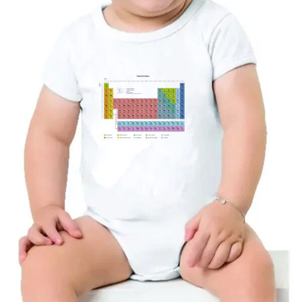 Body infantil Tabela periodica colorida - Imagem 4