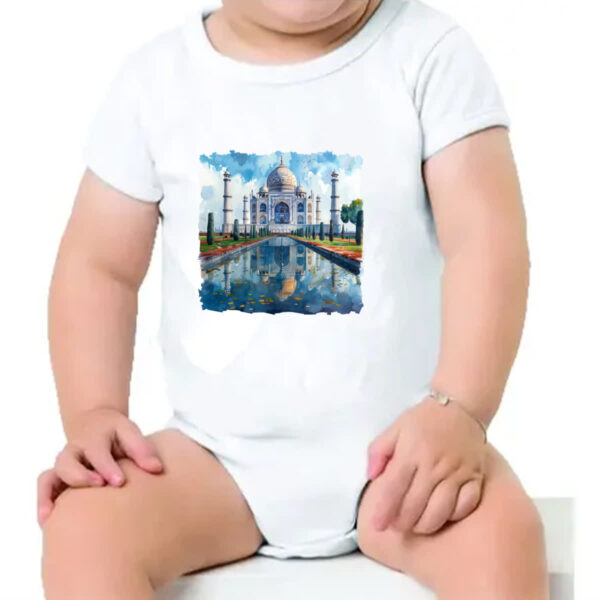 Body infantil Taj Mahal watercolor - Imagem 4